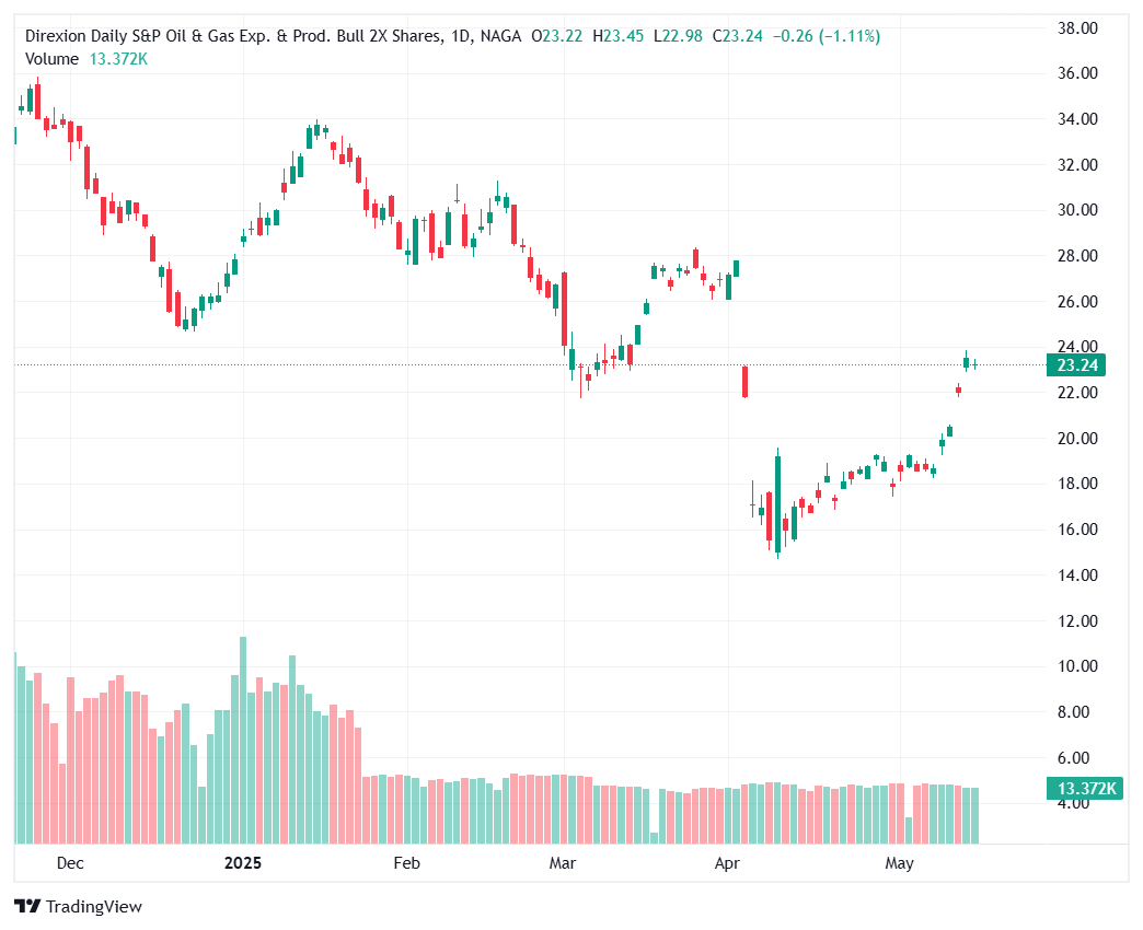 Direxion Daily S&P Oil & Gas Exp. & Prod. Bull 2X Shares (GUSH)