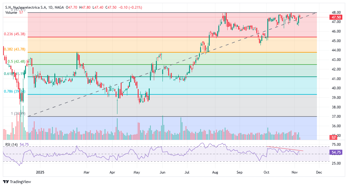 Nuclearelectrica Stock Chart Pattern