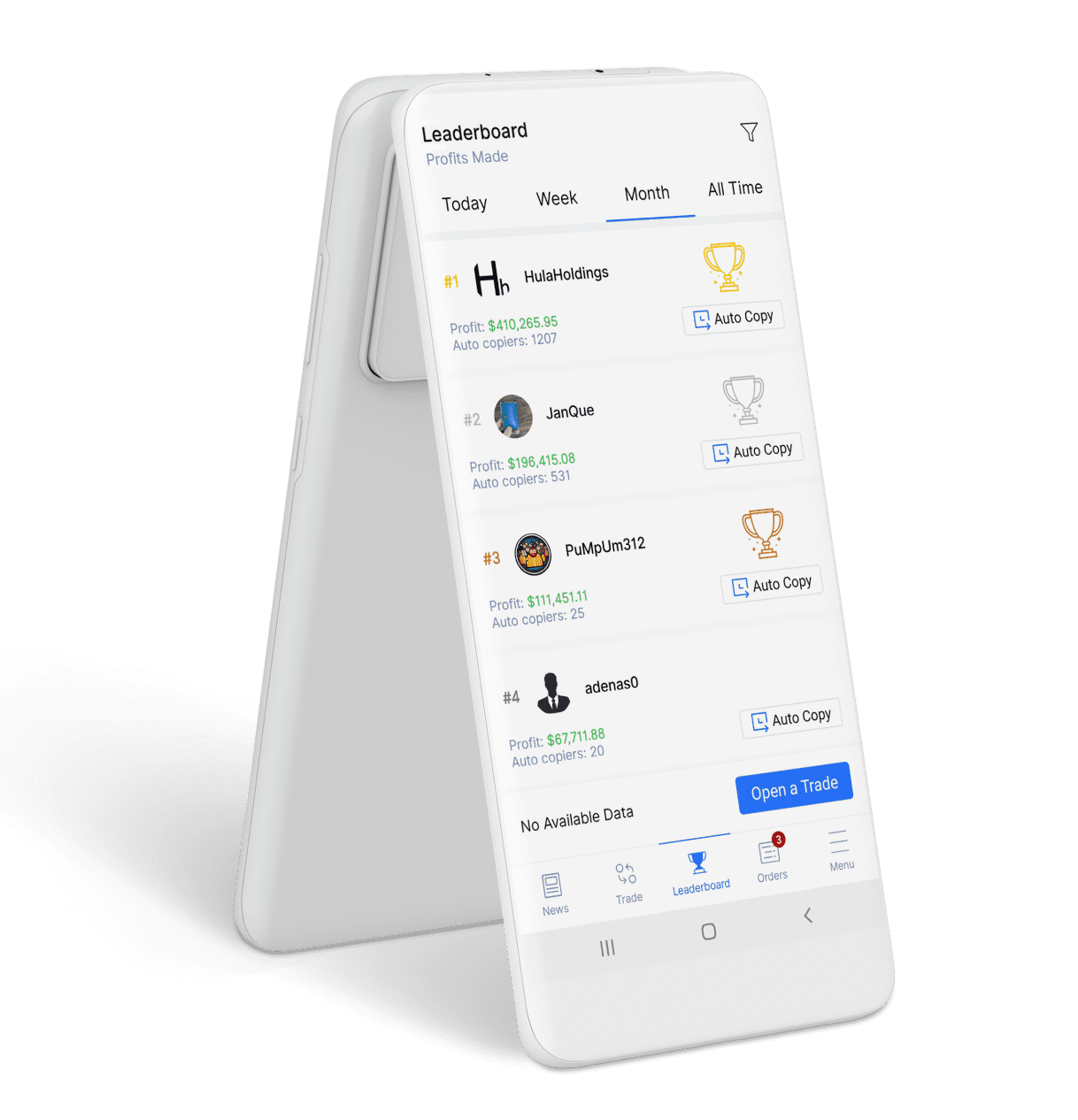 تطبيقات الاستثمار لنظامي Android و IOS